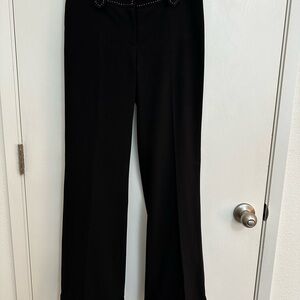 White House Black Market Black Wide Leg Pants